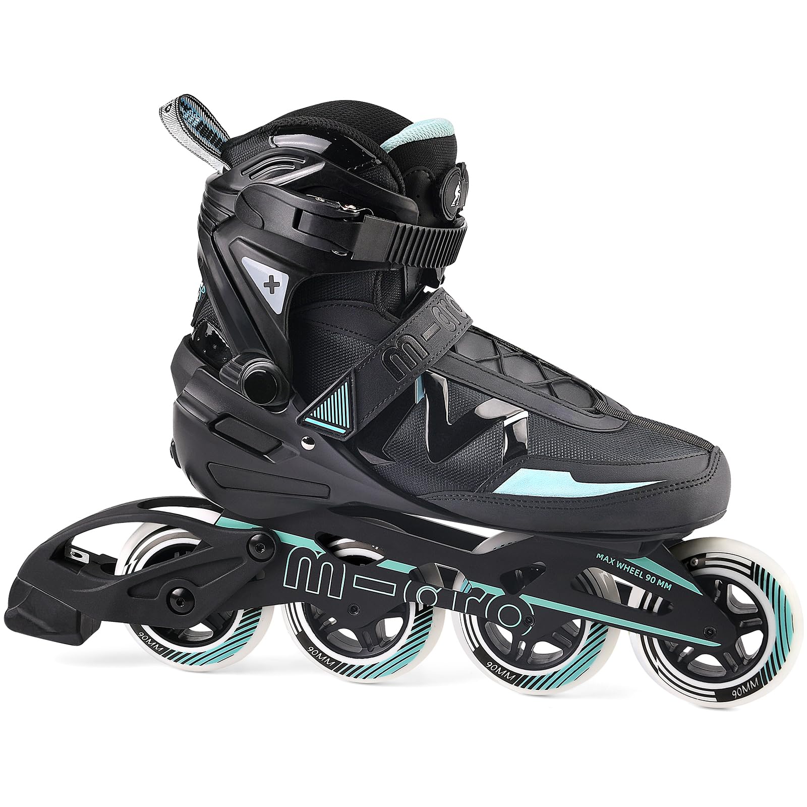 Men's Adult Inline Skate - Micro Delte High Performance Roller Skates Blades for Men, Indoor Outdoor and Fitness Black