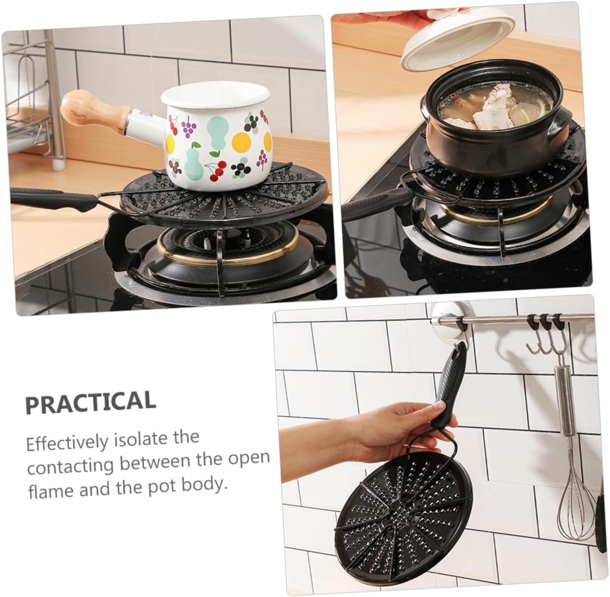 Gas Stove Heat Conduction Plate Simmer Mat for Gas Stoves Cooktop Diffuser Flame Reducer Easy Cleaning