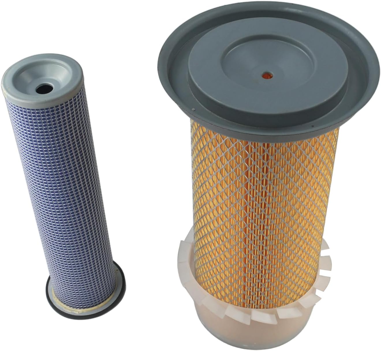 Outer And Inner Air Filter Set 32/903601 32/202601 Compatible with JCB Backhoe Loader 3CX 3CX4M Compatible with Komatsu Hydraulic Excavator PC180 Compatible with Weichai Engine 120R