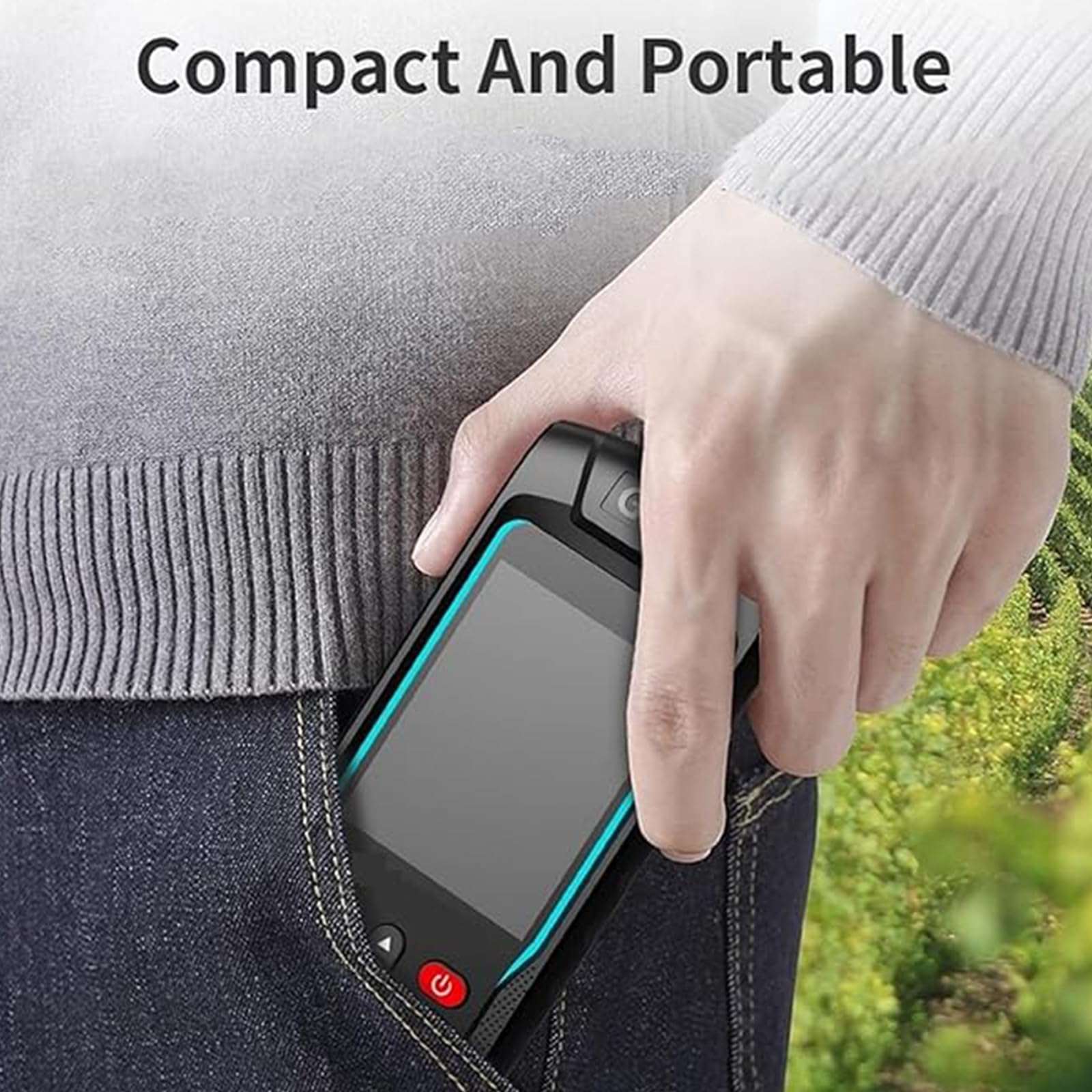 Equipo De Topografía, Medidor GPS Portátil para Terrenos, Posicionamiento, Medición De Distancia Y área, Detección De 4 Satélites, para Tierras De Cultivo Y Lagos