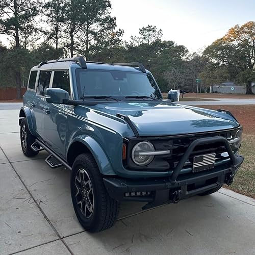 Miniatura 2 de Estribos Barras de Escalón Compatibles con Ford Bronco 2021-2026 SUV de 4 Puertas. Escalones Laterales Negros Barras de Escalón Deslizadores de