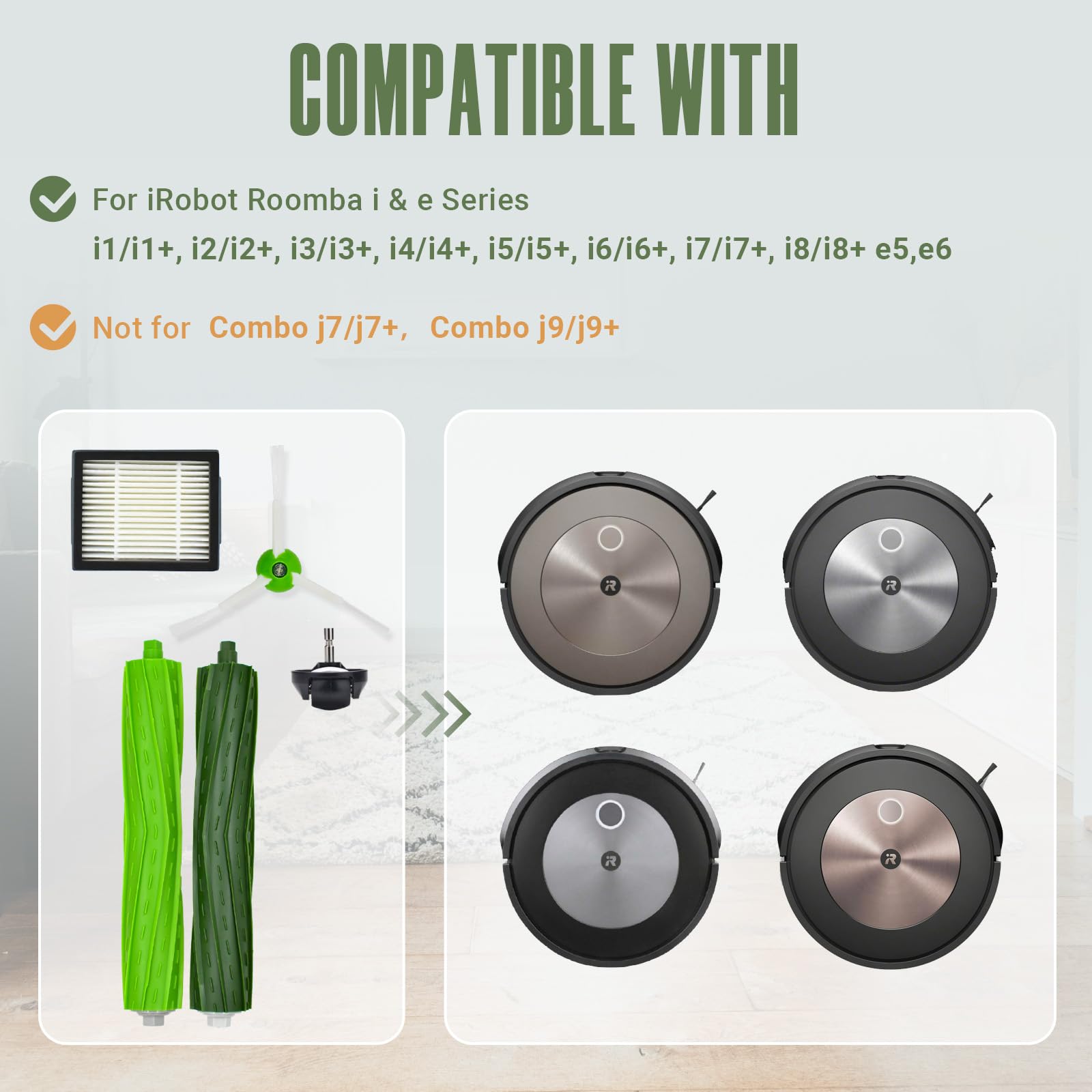 Kit di Ricabi per iRobot Rooba E5 E6 i7 i7+ i3 i3+ i4 i4+ i6 i6+ j7