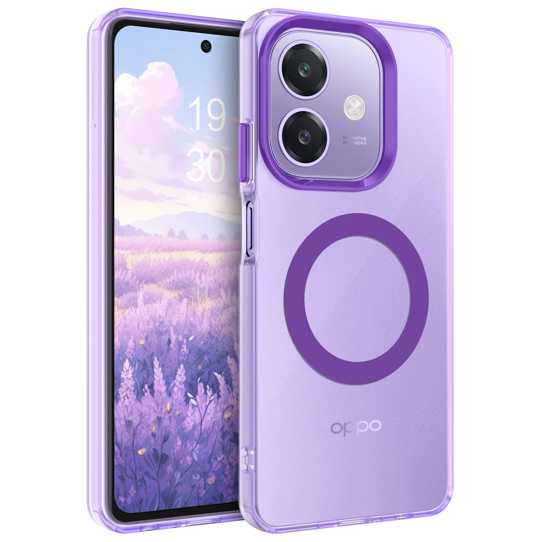 GIOPUEY Cover Compatibile con Oppo A40 / Oppo A40M, Il Materiale TPU Ultrasottile Custodia, Anti Impronta Digitale Phone Case [Resistente all'Usura] [Antiscivolo] - Nero