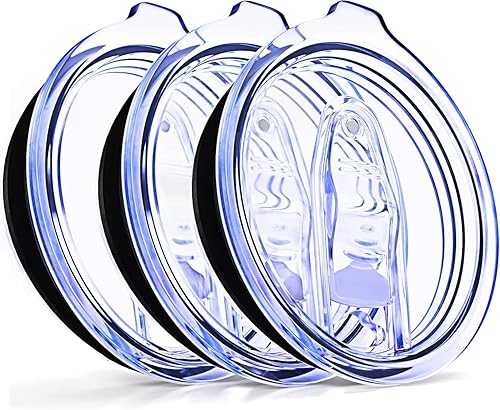 Miniatura 10 de Tapa de repuesto para vasos Yeti de 30 onzas, con 1 tapa de repuesto para vasos Yeti, de 3.7 pulgadas de diámetro, tapas a prueba de derrames para