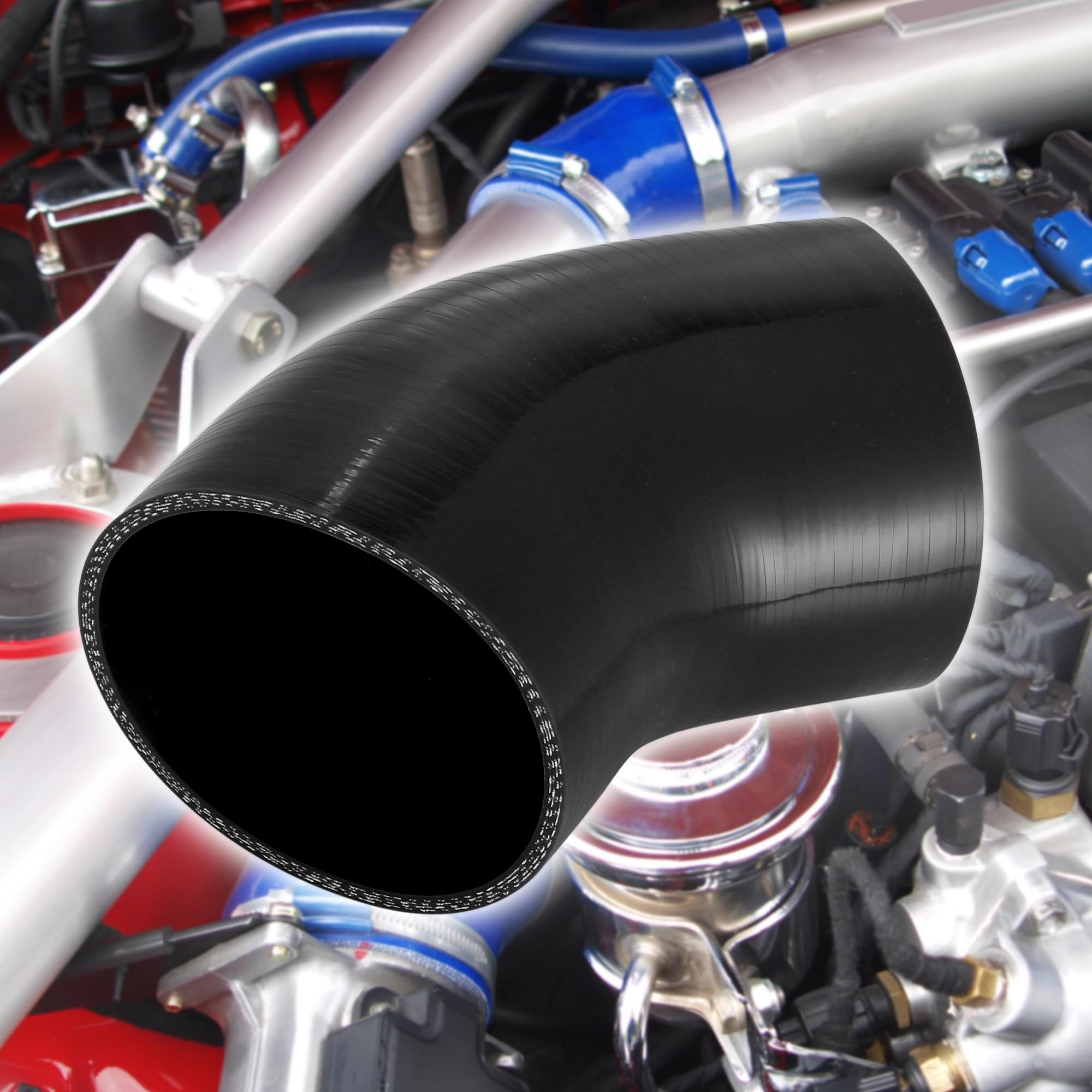 Motoforti 102mm 4" ID 45 Degree Elbow Silicone Reducer Hose