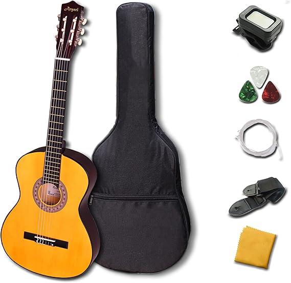 Amazon 【アマゾン倉庫配達 3～5日到着】Aryari クラシックギター 30インチ 初心者セット アコースティックギター ギター