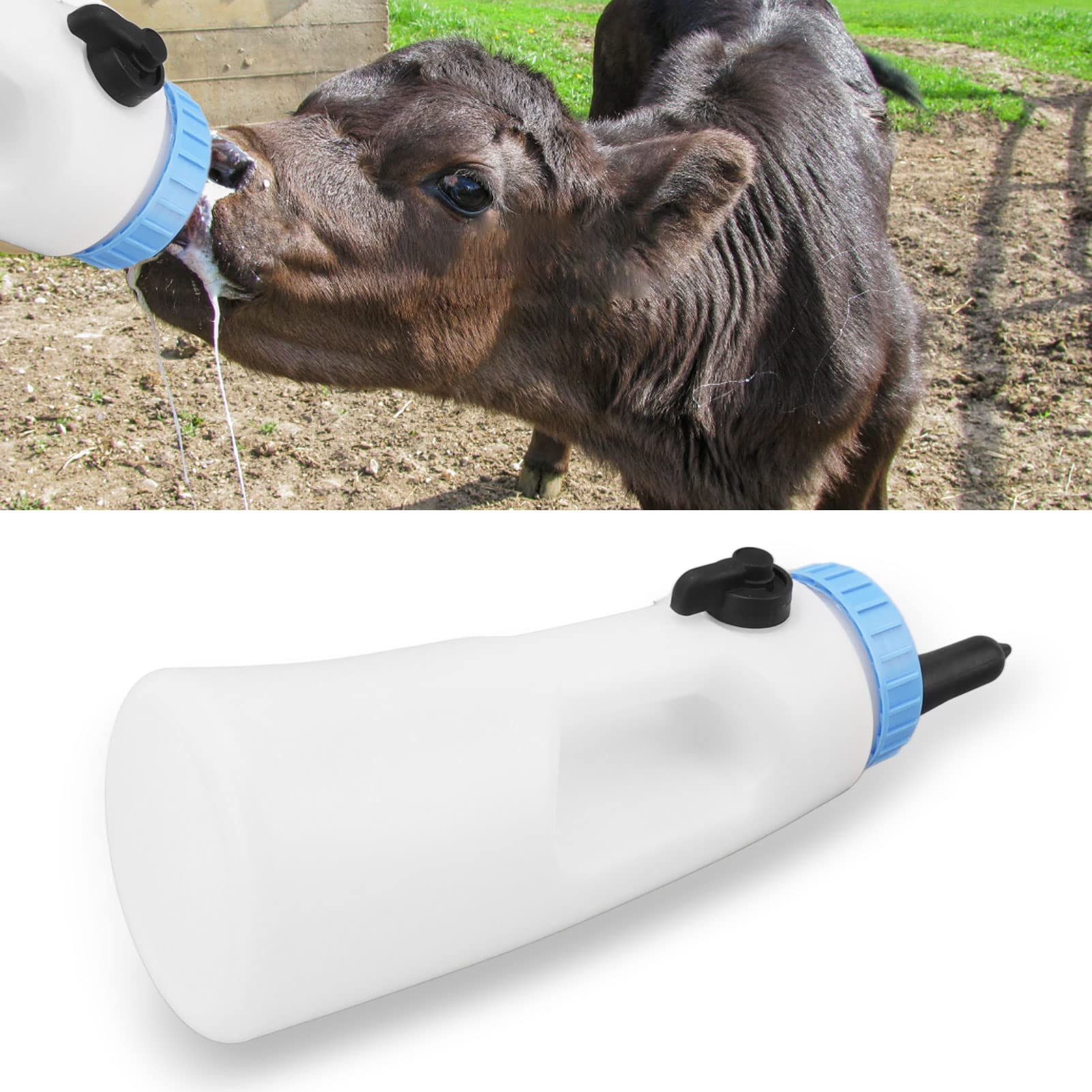 Vertikale Kälberflasche 2,5 L PE Mit Griff