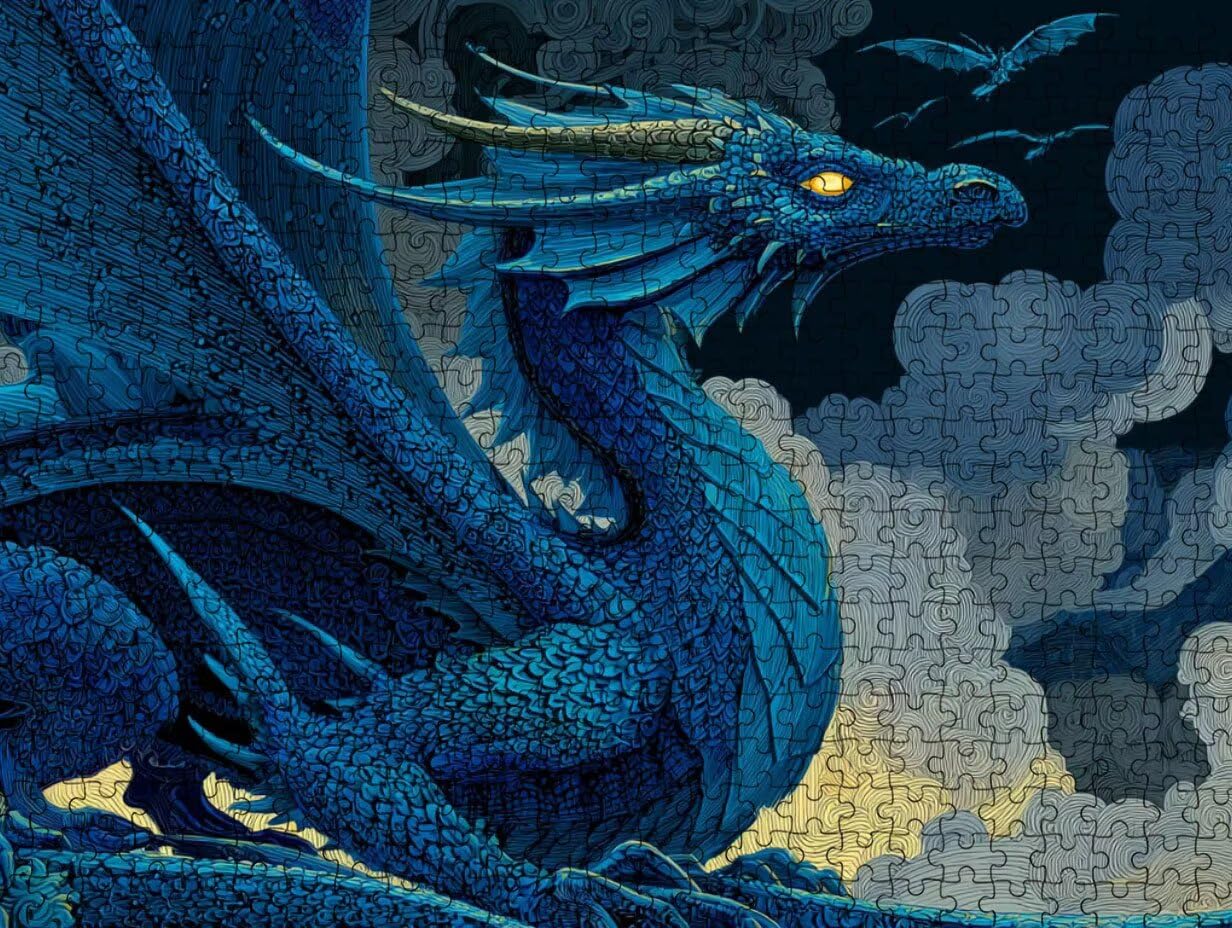 Il Drago Blu, 5000 Pezzi Puzzle Classici, per Adulti YHPGL6-507