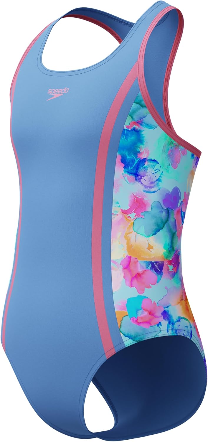 Speedo Girls Printed Sport Splice