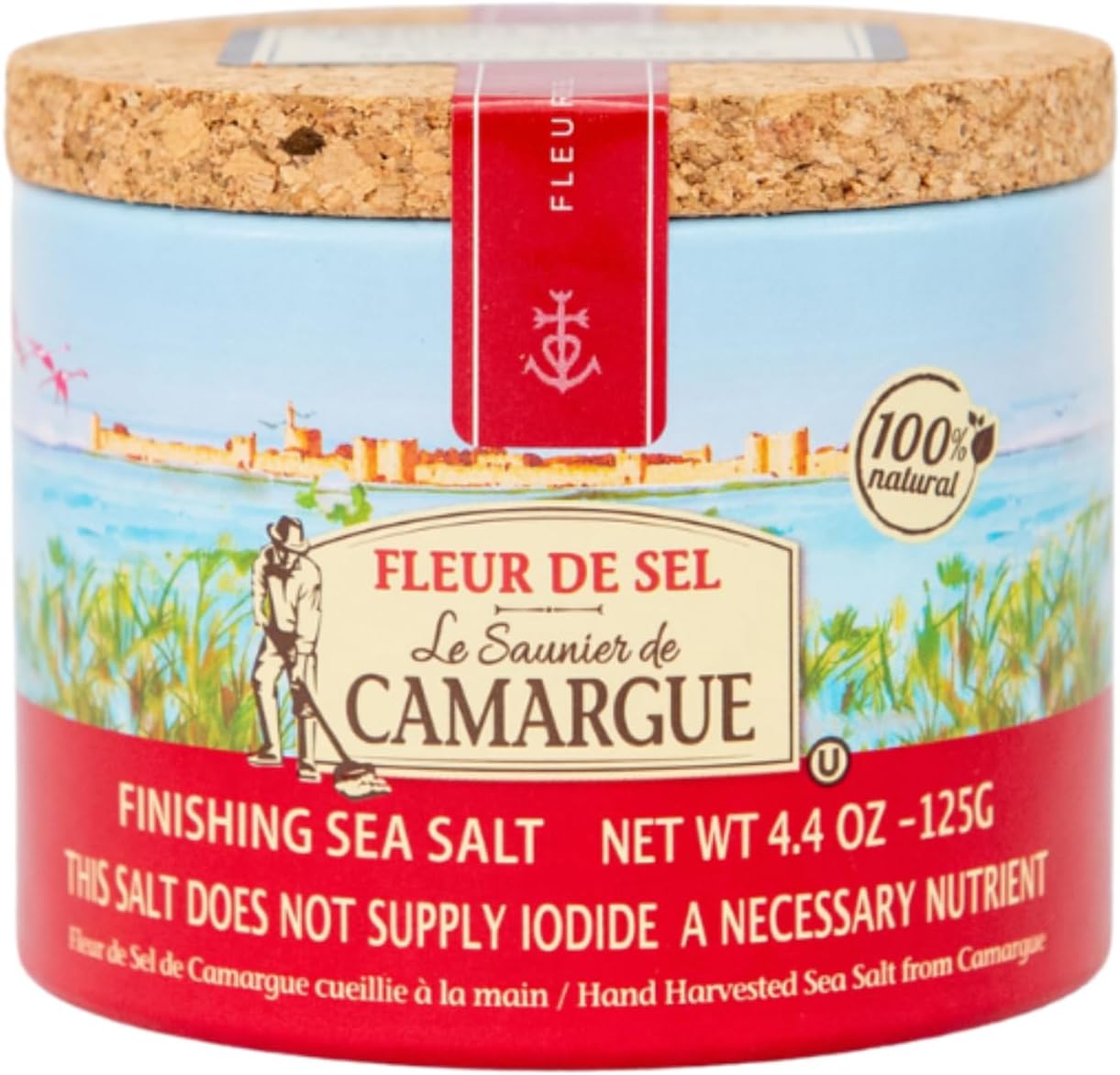 Le Saunier De Camargue Fleur De Sel (Sea Salt), 4.4 oz