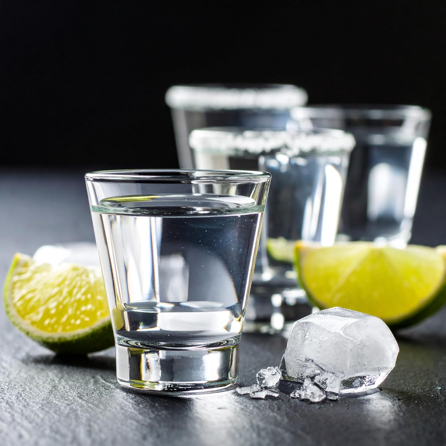 Shot Glasses with Heavy Base Set of 12 50 ml Transparent Dishwasher Safe