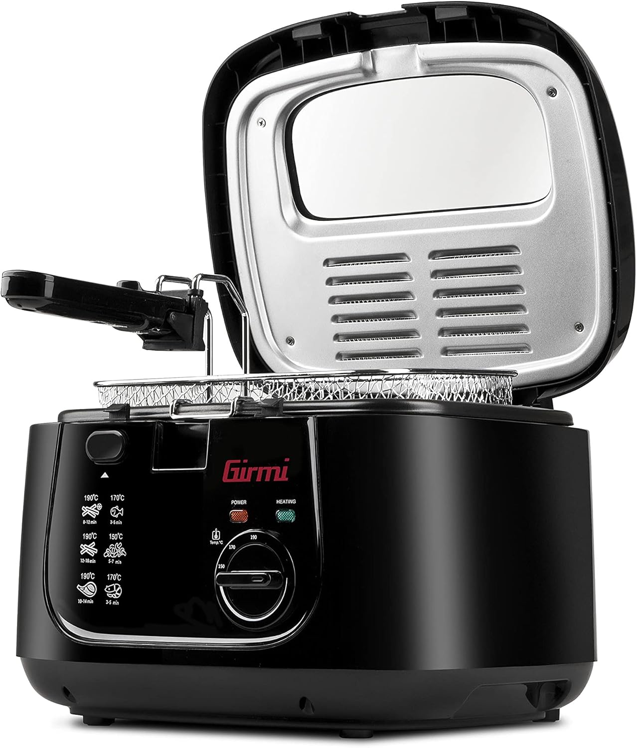 Girmi FG21 Friggitrice, 1800W, 2,5 L, Antiaderente, Nero Girmi FG21 Friggitrice, 1800W, 2,5 L, Antiaderente, Nero