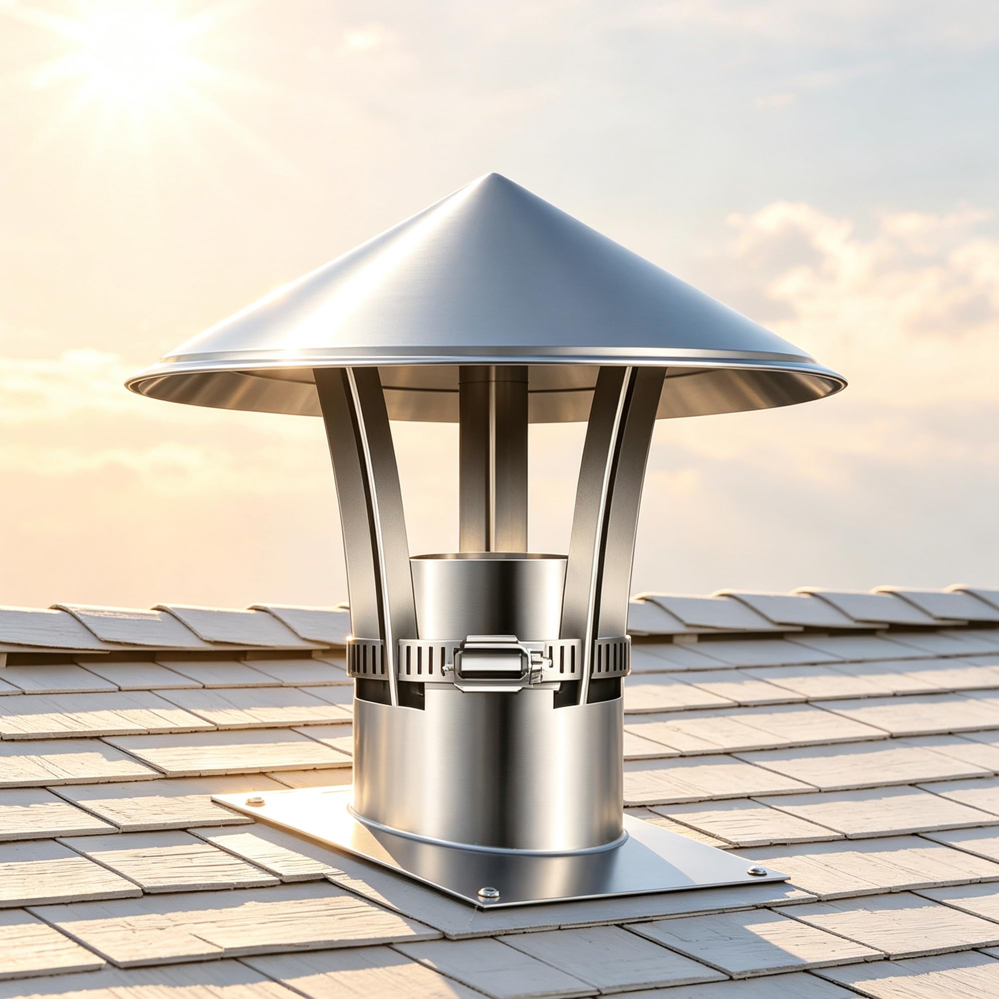 Cappello for Camino in Acciaio Inox Antipioggia 201