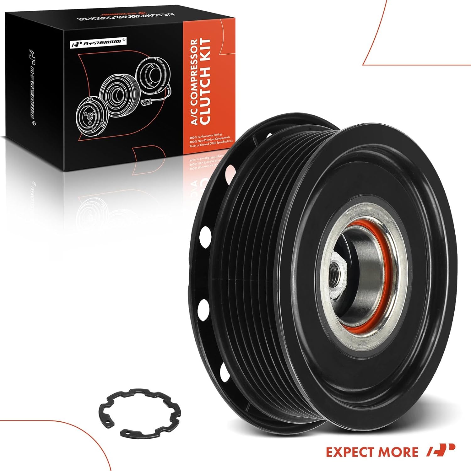 A-Premium Air Conditioner AC Compressor Clutch Kit Compatible with Toyota Corolla 2009-2010 2.4L, Matrix 2009-2010/2012-2013 2.4L, Matrix 2011 1.8L 2.4L & Scion xB 2008-2015 & Pontiac Vibe 2009-2010