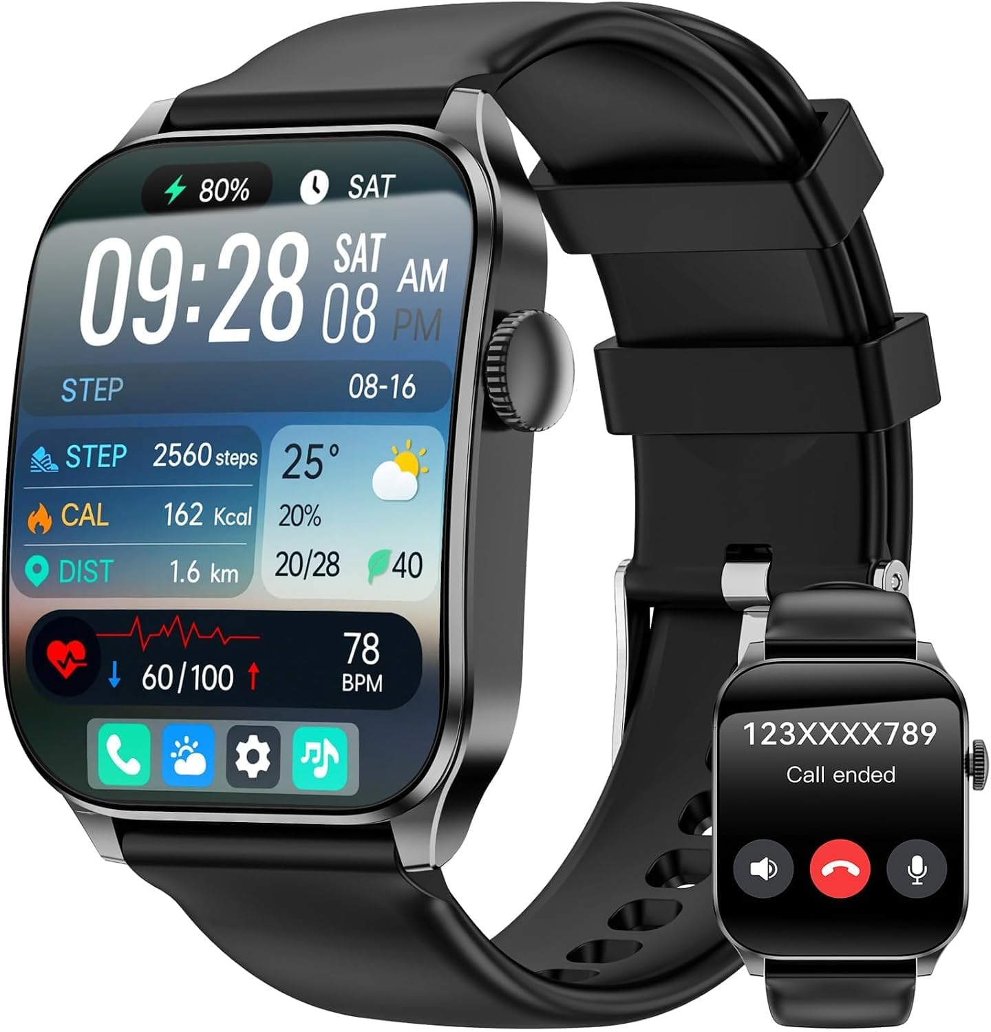 Montre Connectée 1,91" HD Écran Incurvé