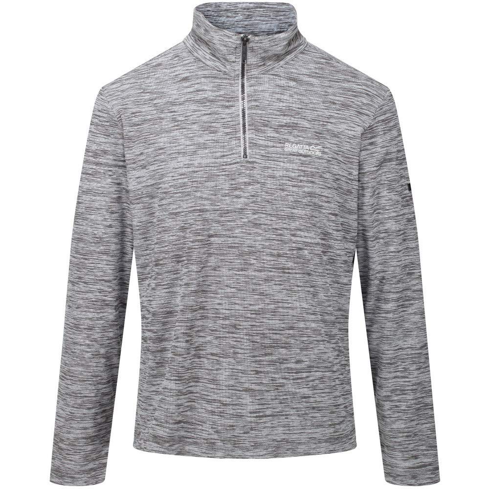 Regatta Elgrid Striped Fleece Jacket with 1/2 Zip Opening - Light Steel, FR: S (Manufacturer's Size: S)