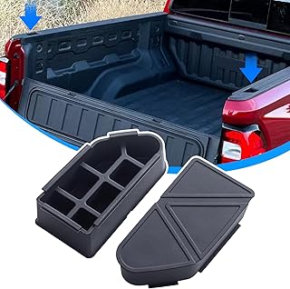 TOPINSTALL Silicone Stake Pocket Covers Compatible with 2023 2024 Chevy Colorado/GMC Canyon Accessories, Stylish Looks Rear Bed Rail Pocket Plugs Stake Hole Caps Won't Pop Out (2PCS)