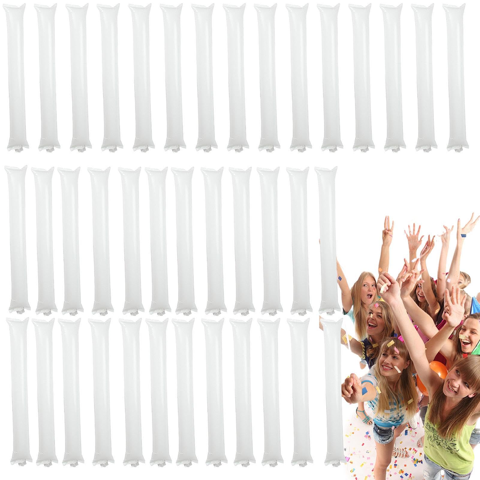 Cheering Sticks - Bang Noise Makers | Boom Sticks Party Supplies, 40 Pieces, Colorful Cheer Up Toys, Inflatable Poles, Lightweight Party Favors, Party for Sporting Events, Parties, Celebrations