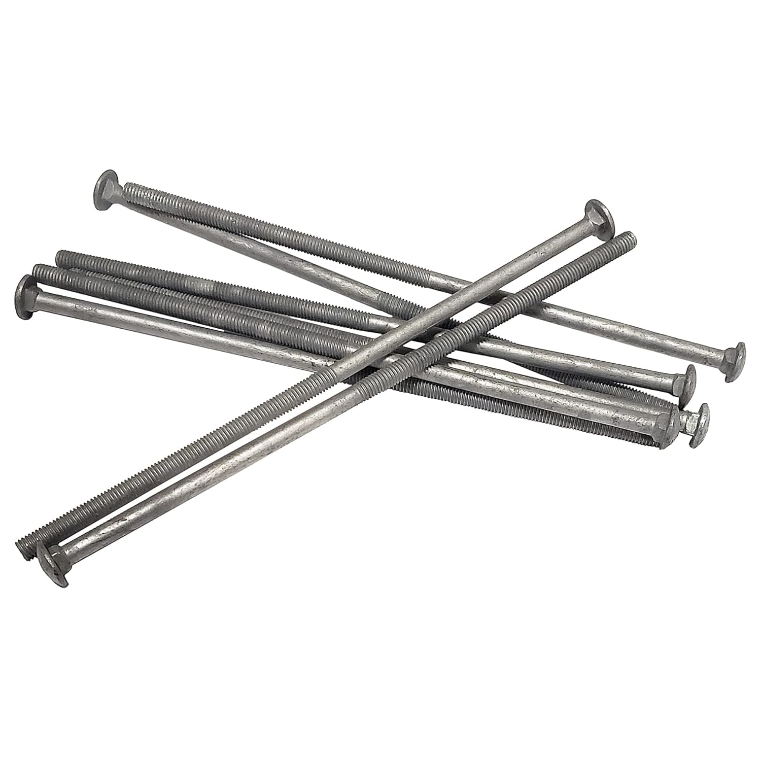 3/8 - 16 x 12 Carriage Bolt | Round Head | Hot Dip Galvanized | 35pcs Box