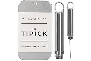 DAILYCARRYCO. TiPick Titanium Toothpick Holder