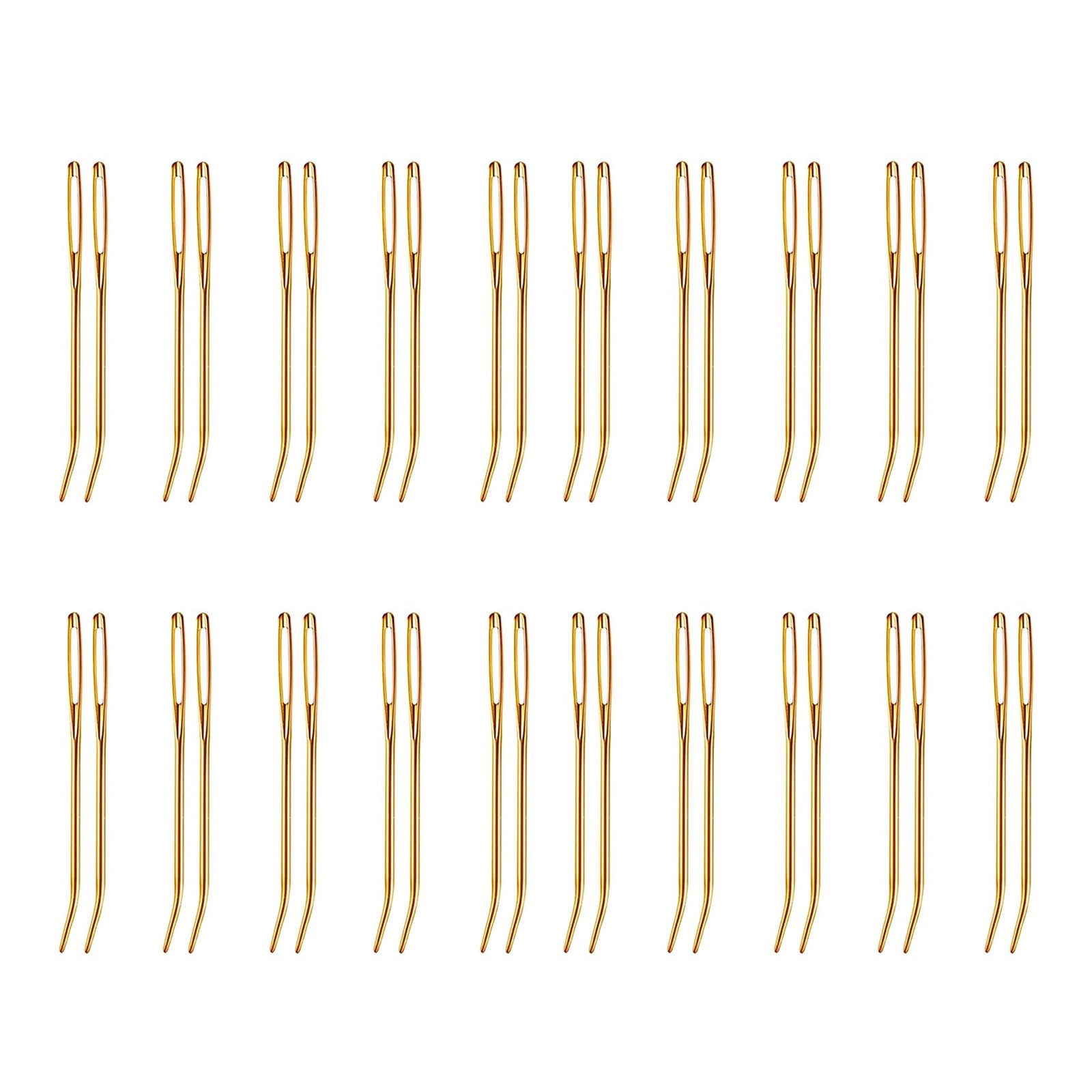 20x Large Eye Curved Needle Multifunctional Sewing Needle Darning Needle Easy to Thread Sweater Stitching Needle
