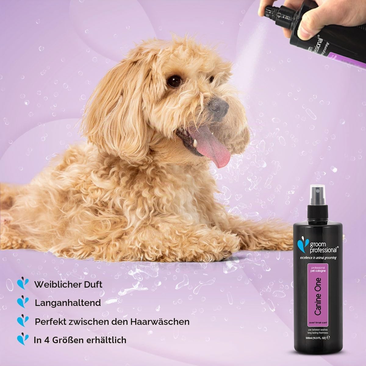 Groom Professional Hunde-One EAU de Cologne für Haustiere, 500 ml