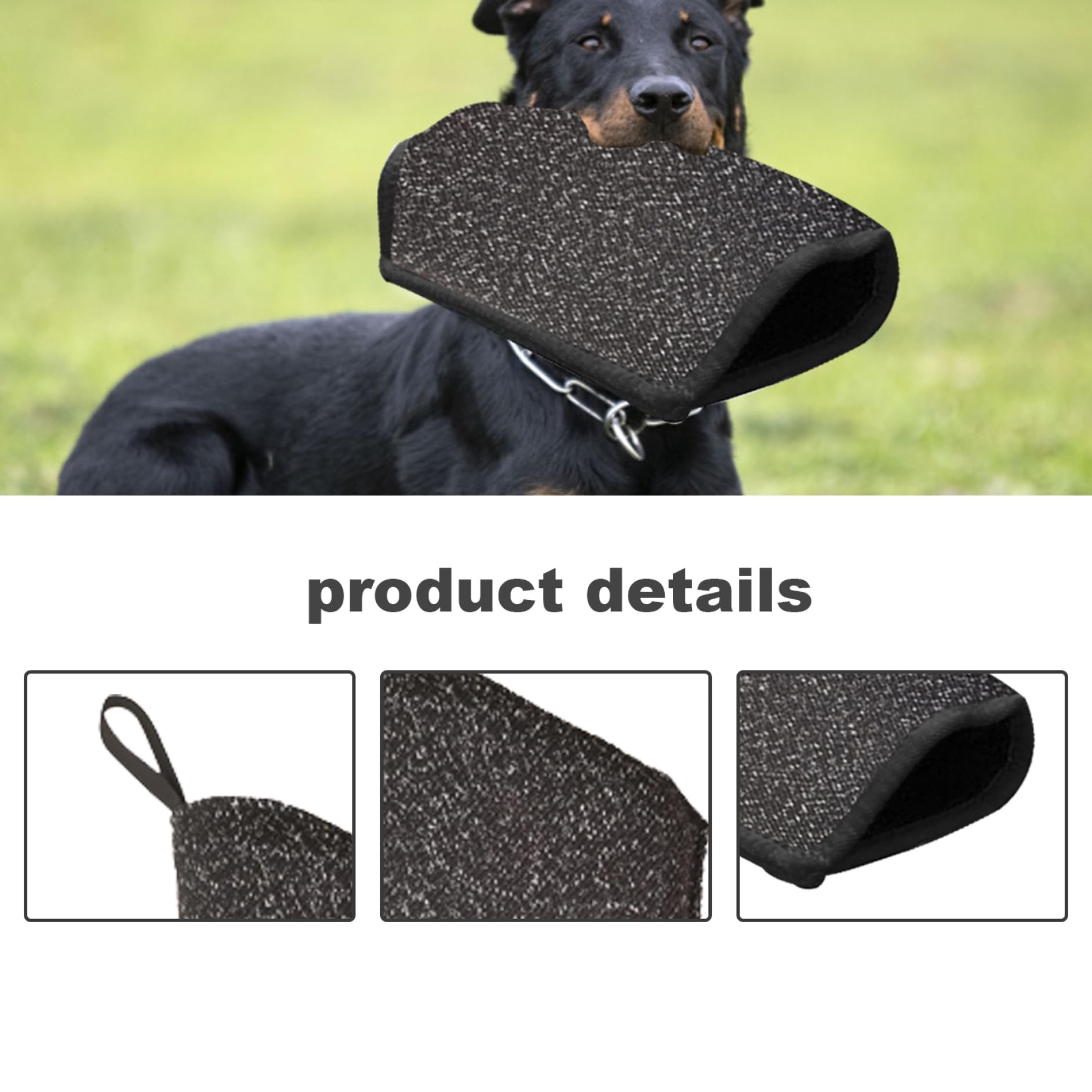Manchons d'entraînement en Nylon résistants aux morsures pour Chiens, Manchon de Bras de Morsure Chien Peu encombrant, Protection Interactive Professionnelle pour Chiens