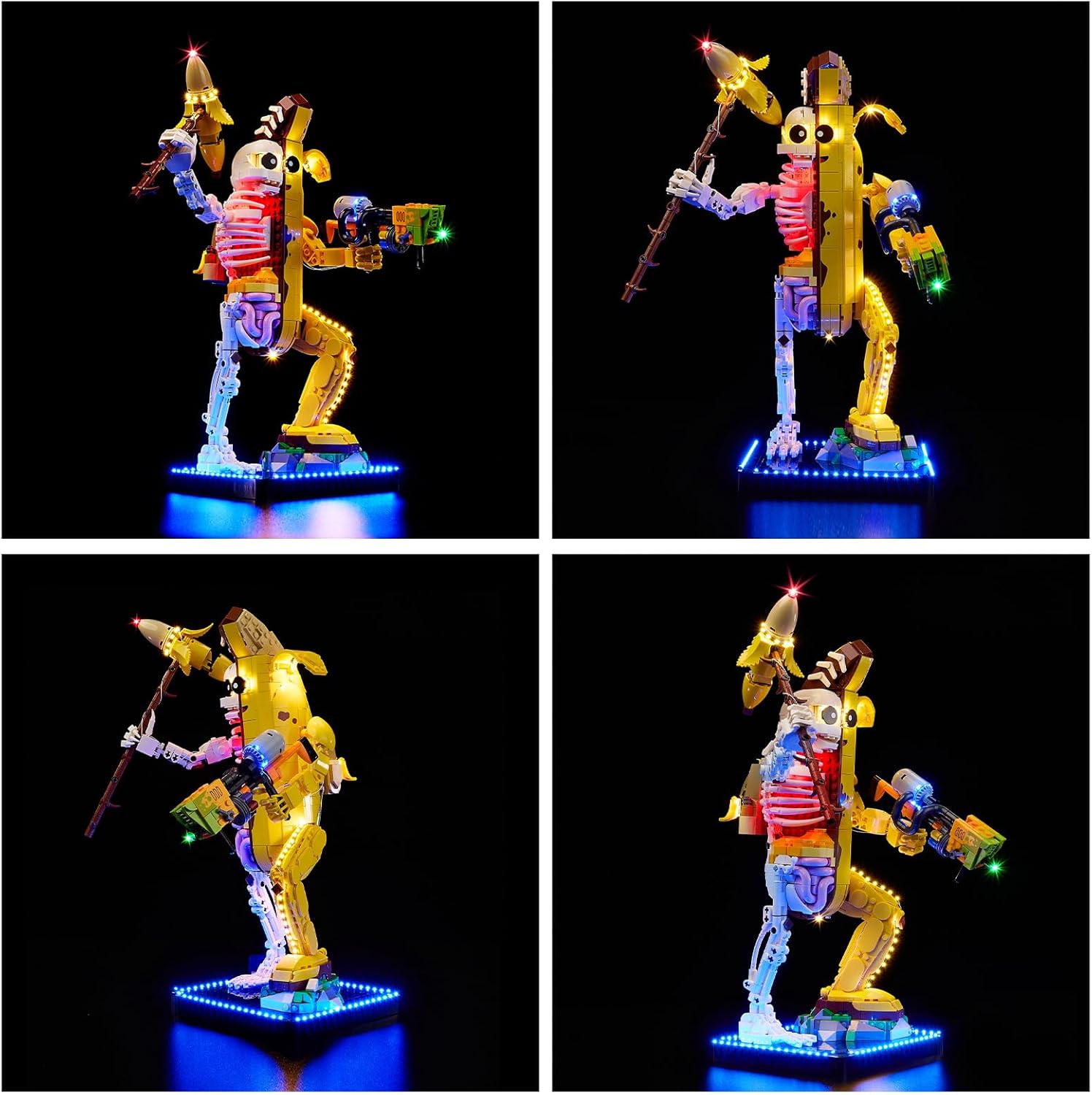 Kyglaring LED Light Kit Compatible with Lego 77072 Set, Lighting Accessories for Fortnite Peely Bone Model Set, Lights Only (Model Not Included), Classic Version.