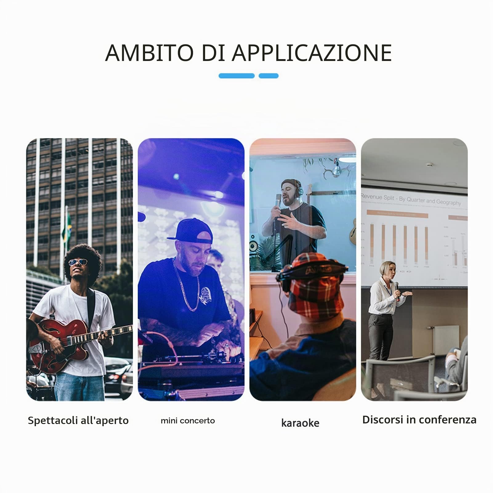 Amplificatore per Cuffie a 8 Canali, Amplificatore Audio Stereo Portatile in Metallo con Adattatore di Alimentazione 12V, di Amplificazione Audio Domestico per Studio e