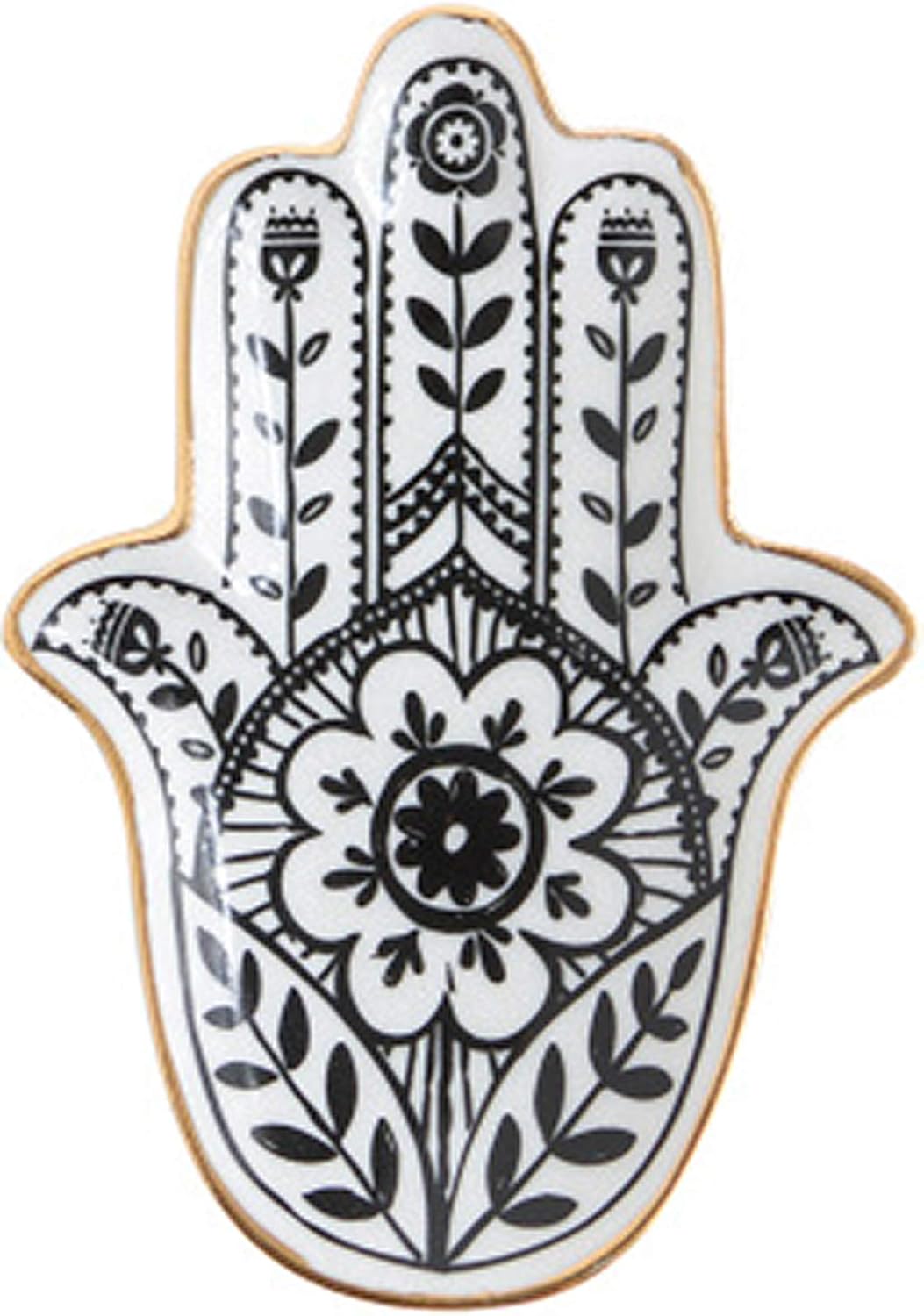 ChezMax Ceramic Crown Jewelry Tray Rings Dish Necklaces Earrings Holder Display Organizer Bracelets Plate Decoration : Everything Else