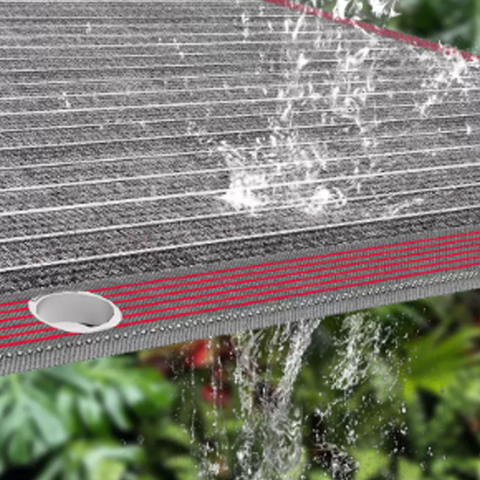 Odblaskowa, 99% ochrona przed promieniowaniem UV, siatka przeciwsłoneczna, 6 x 8 m, ochrona przed wysoką temperaturą, do szklarni, idealna do sukulentów i chłodzenia roślin
