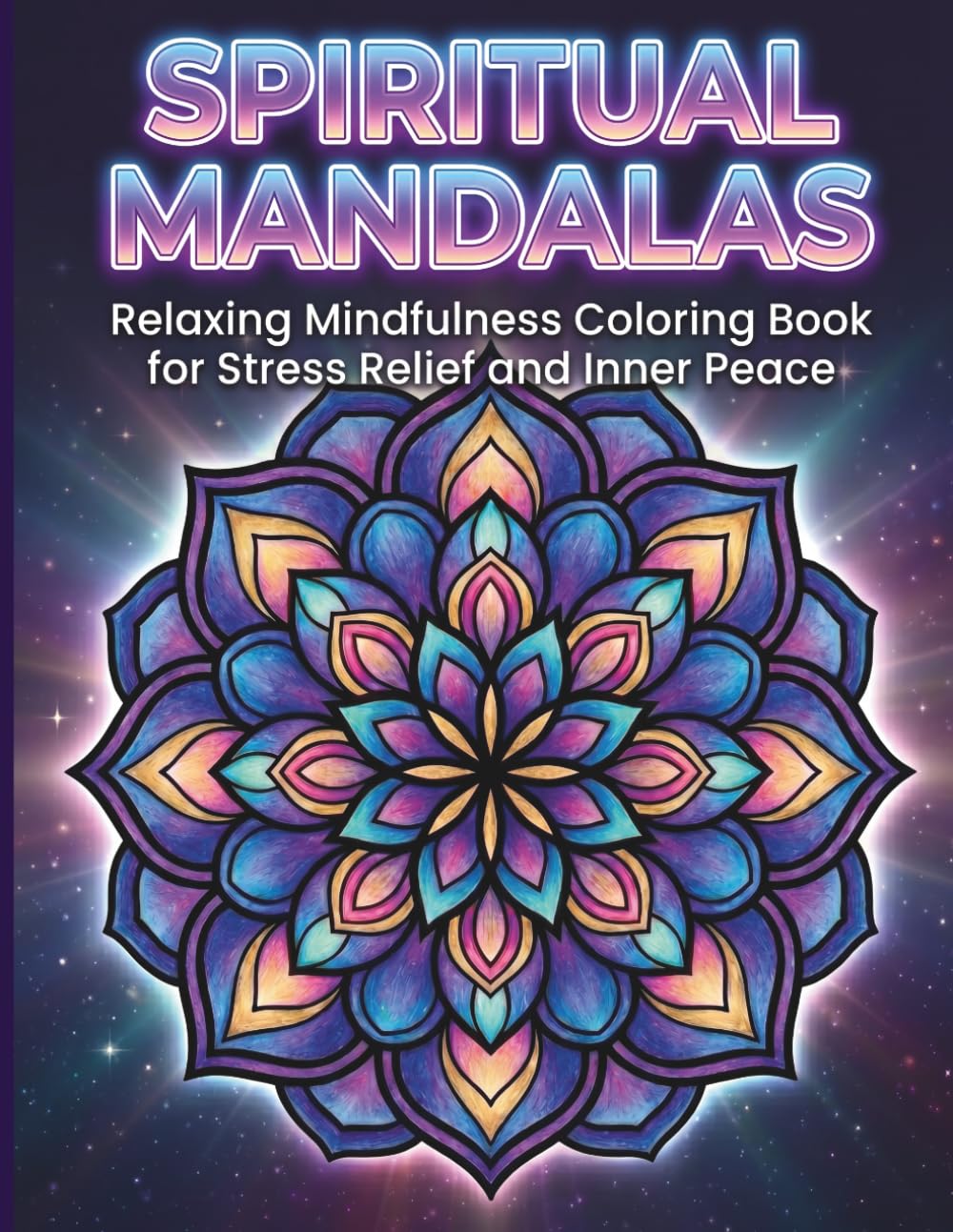 Spiritual Mandalas Coloring Book for Adults: Relaxing Mindfulness Designs for Stress Relief, Meditation & Inner Peace