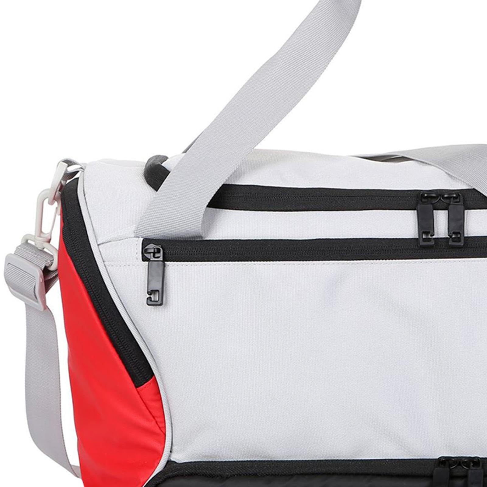 Reisetasche, Sporttasche für Übernachtungen, Turntasche mit Schuhfach, Umhängetasche für Camping, Fitnessstudio Und Outdoor Fitness, Weiß