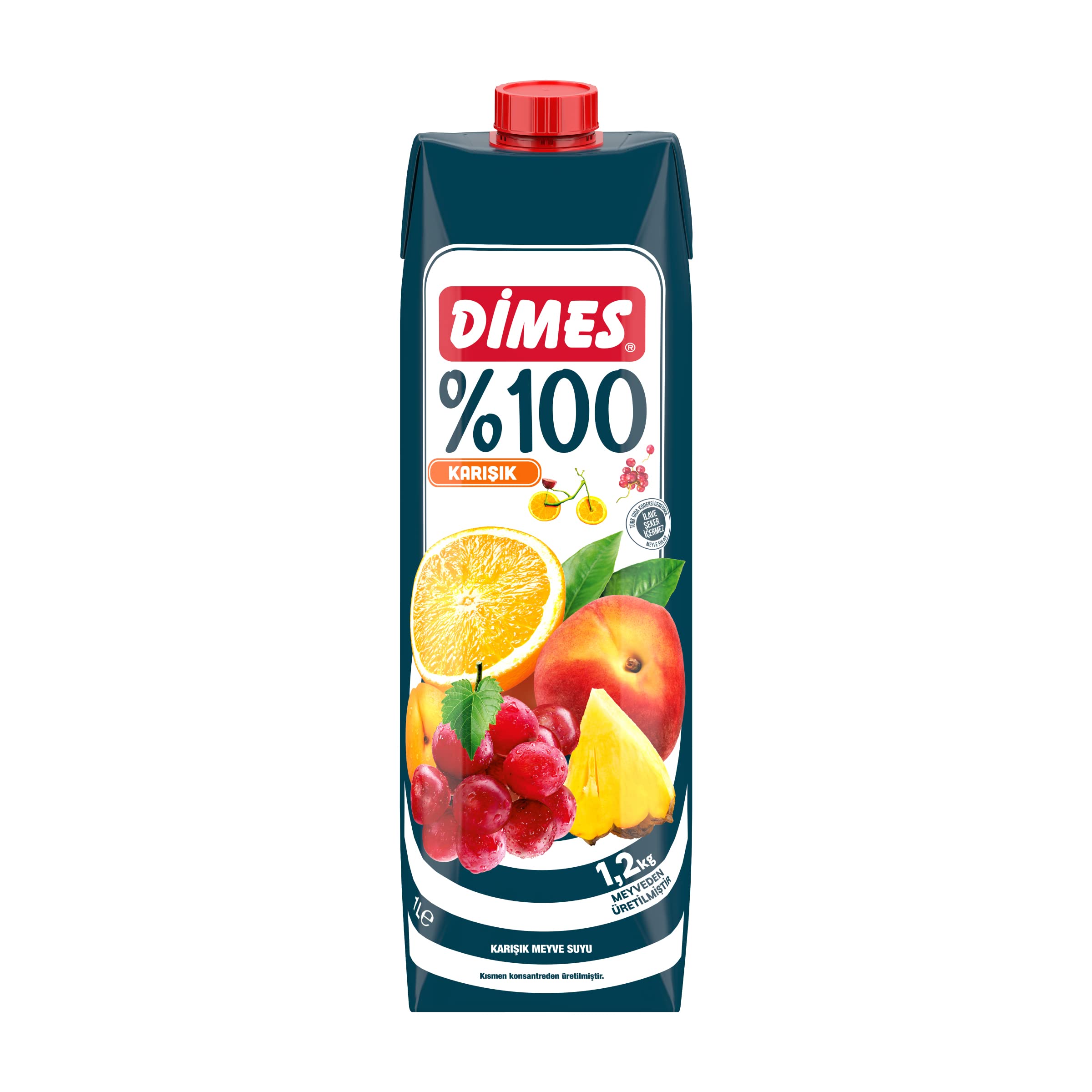 Dimes%100 Karışık Meyve Suyu, 1000ml
