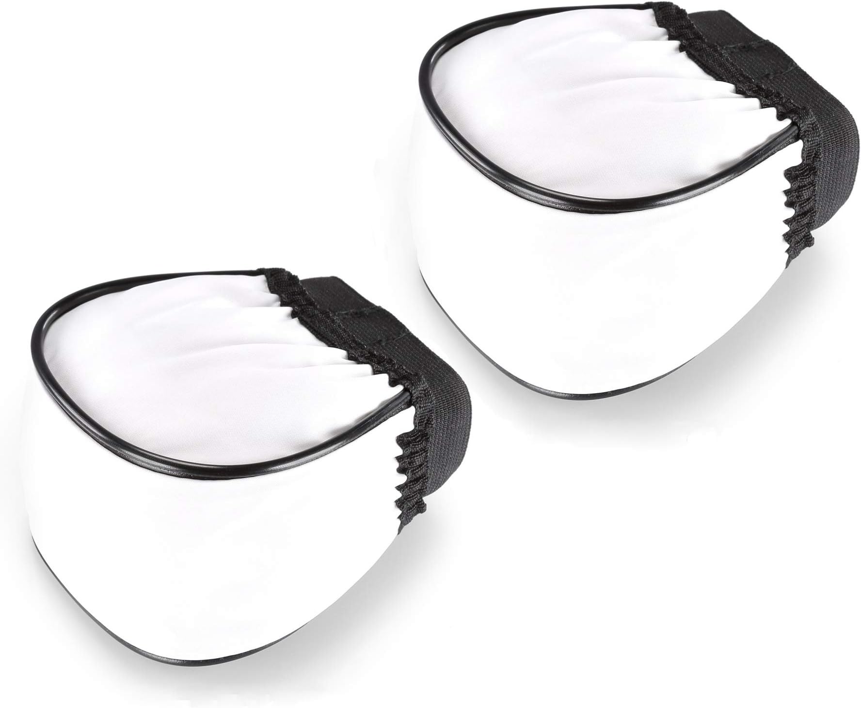 (2 Pcs) Fotasy Soft Universal Cloth Flash Bounce Diffuser Cap for Flashgun Speedlite, Universial Flash Diffuser, Compatible with Canon Nikon Sony Metz Nissin Olympus Pentax Sigma Sunpak Flashes