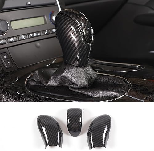 PIUGILH Cubierta para la cabeza de la perilla de la palanca de cambios compatible con Corvette C6 2005-2013, accesorios interiores de la manija de