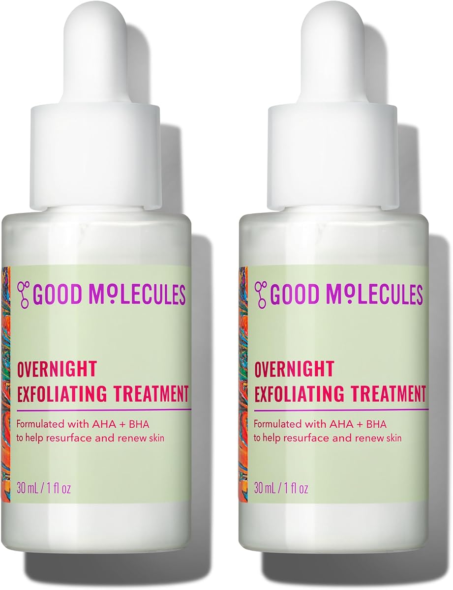Overnight Exfoliating Treatment, AHA BHA, Pack of 2 | Resurfaces and renews the look of skin overnight with AHA and BHA. Use up to 3 nights a week with daytime SPF.