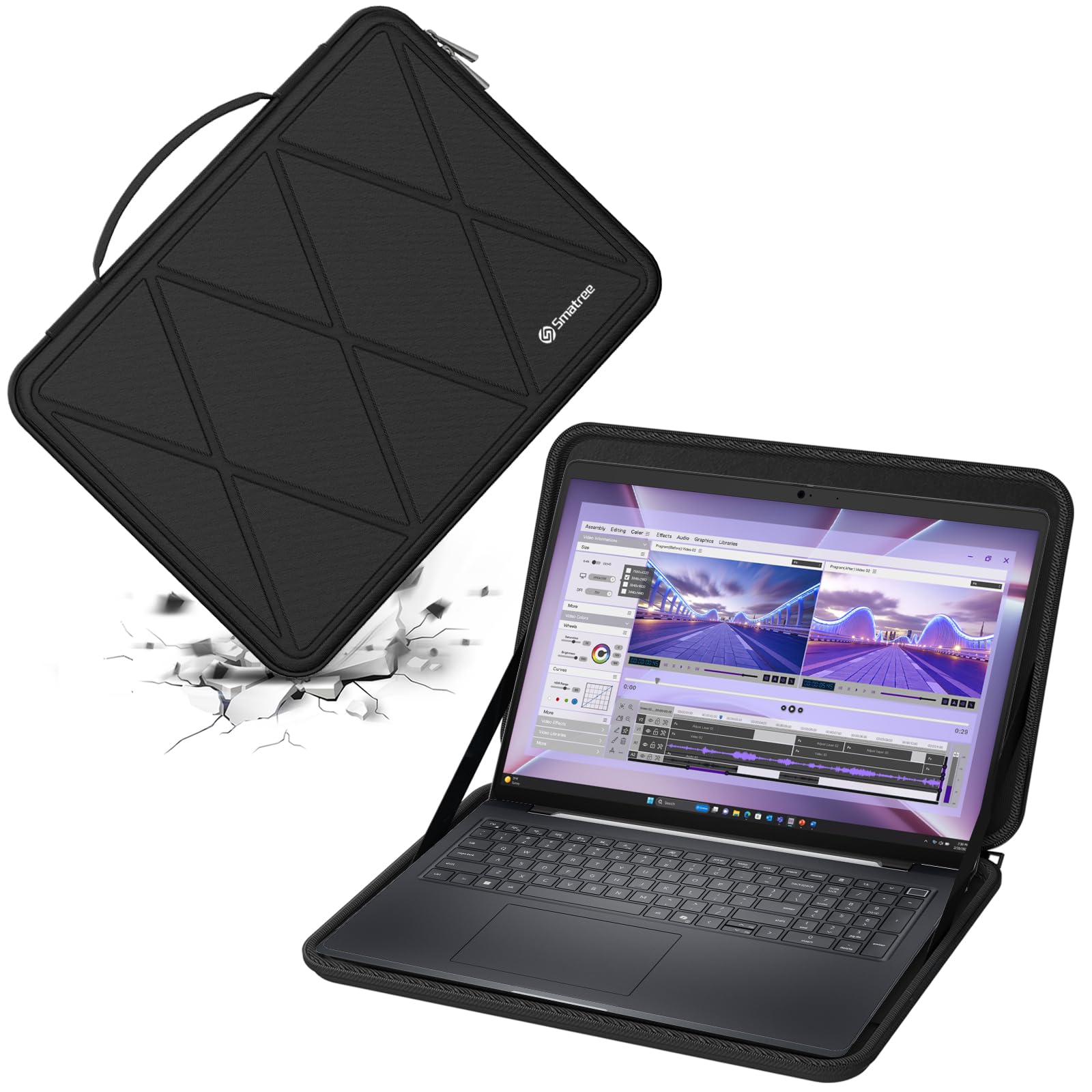 Smatree Hard EVA Protective Case for 15.6 inch DELL 15 DC15250/DC15255