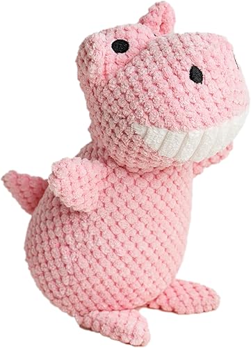 Puffy Crew Juguete chirriante de peluche para perro, colección Big_mouth, 8 pulgadas, para perros pequeños y medianos (cerdo)