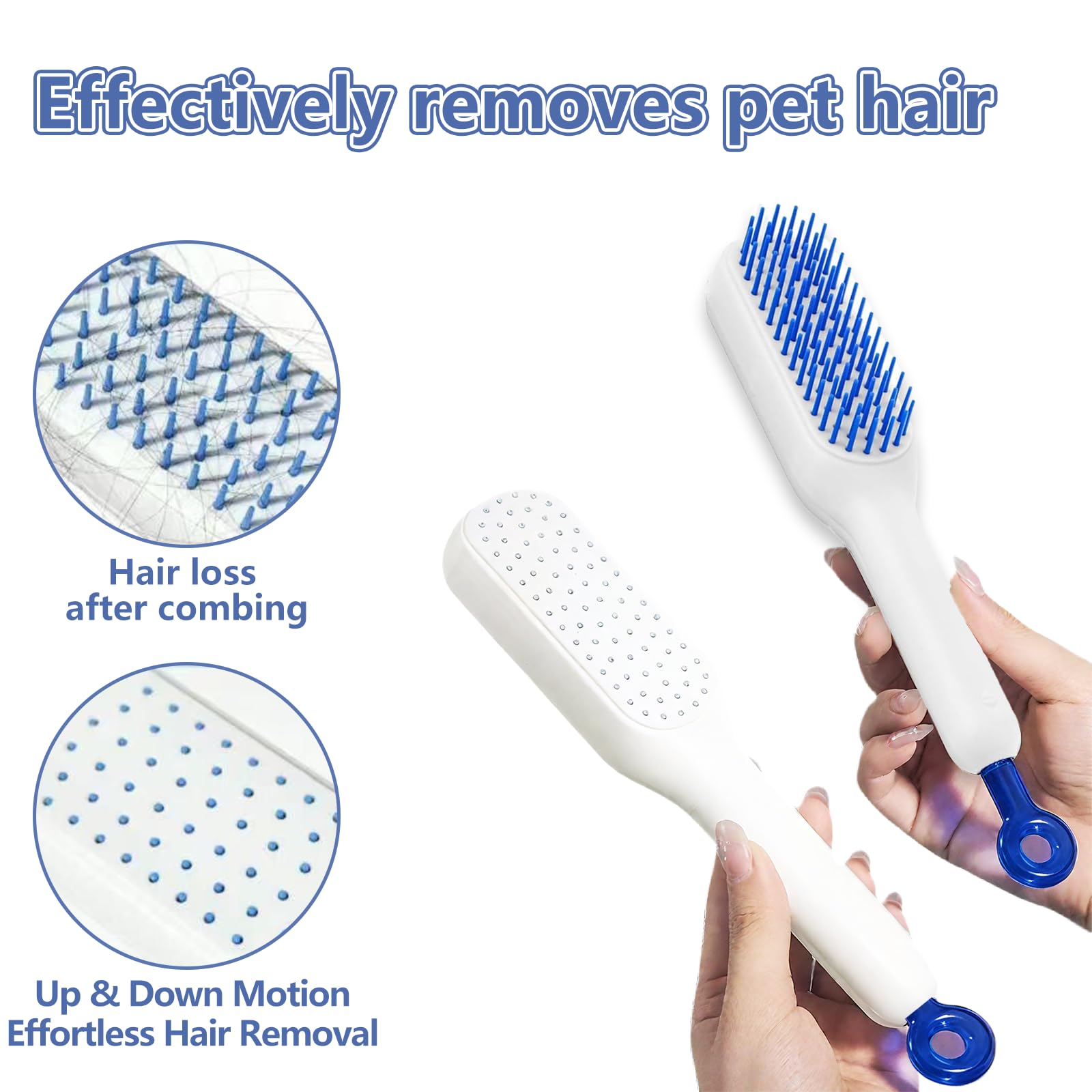 Cat Brush, 3Pcs Cat Brush for Short haired Cats,Pet Grooming Brushes with Gentle Deshedding, Massage - Image 4