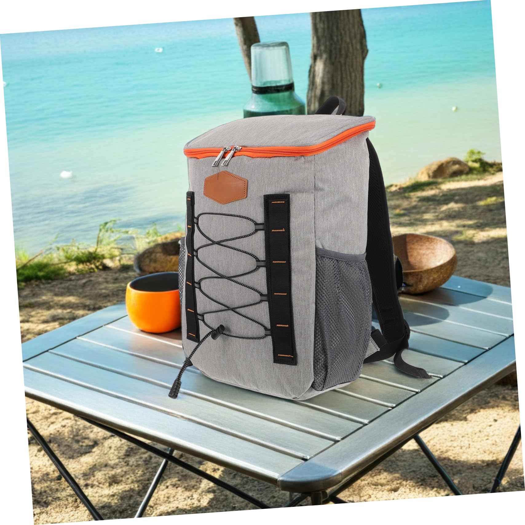 UKCOCO Zaino Frigo Termico Borsa Termica Estiva Zaino Refrigerante per Picnic e Campeggio Borsa Termica Riutilizzabile per Trasporto di Cibo e Bevande