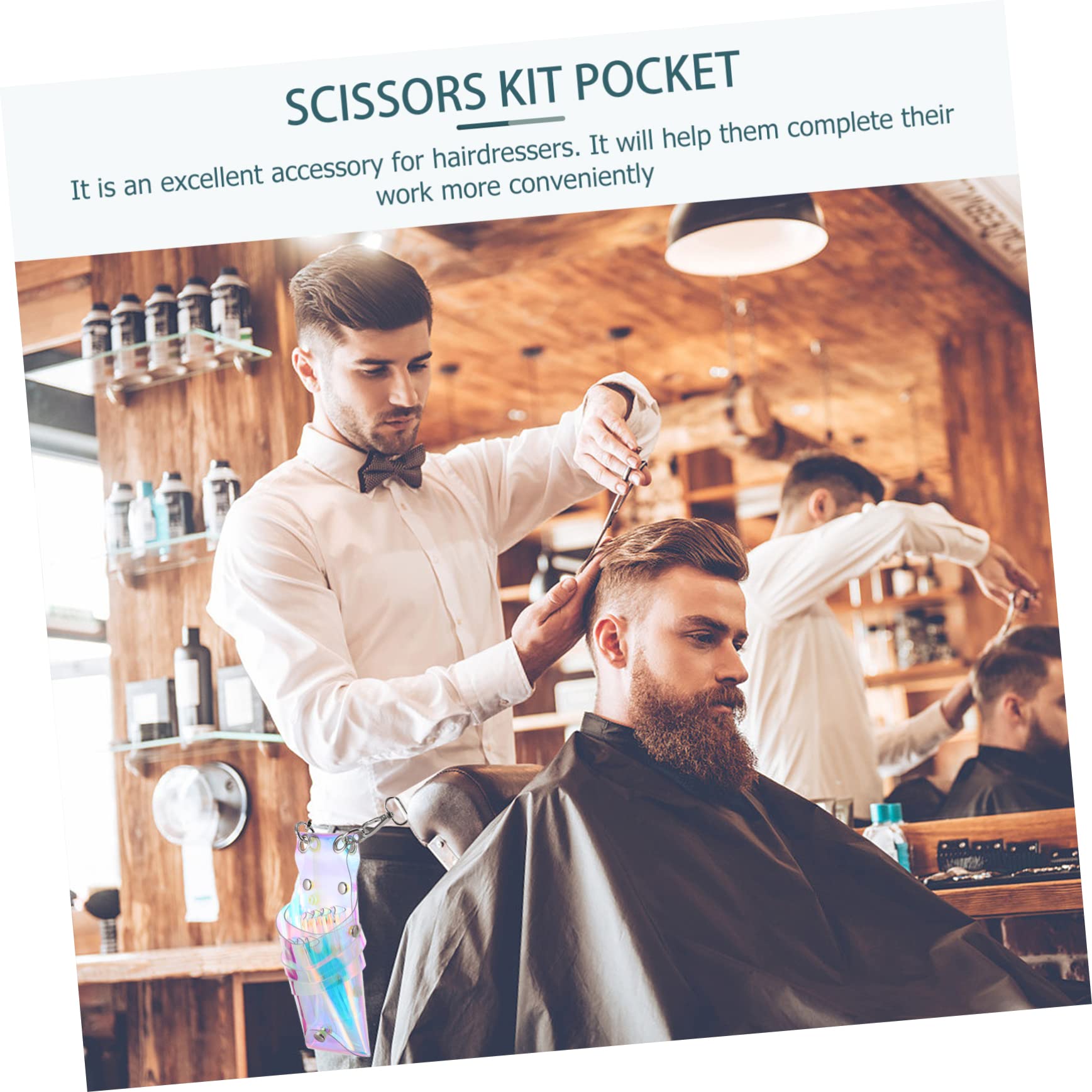 MUSISALY Hairstylist Barber Scissors Pouch Multi-Compartment Storage Bag for Hairdressing Tools