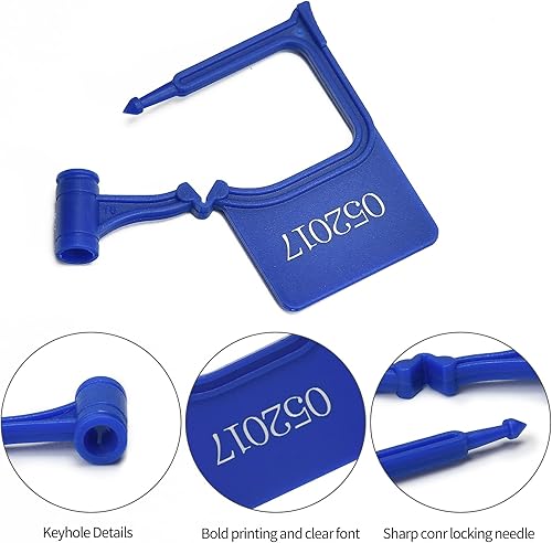 Miniatura 4 de LZ-Bingo Candado de seguridad de plástico, etiquetas de seguridad a prueba de manipulaciones para estuches, cerraduras desechables numeradas para