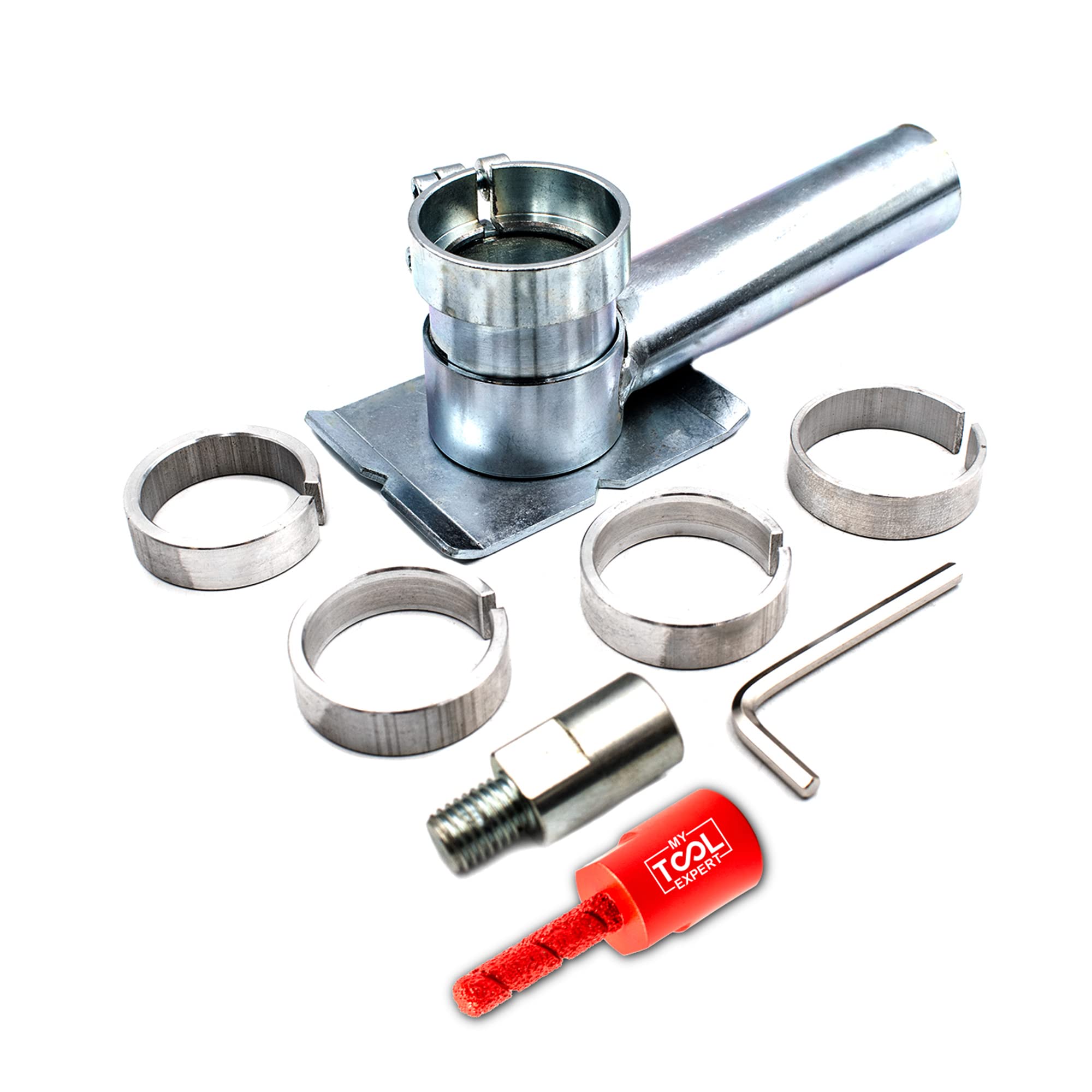 My Tool Expert Steel Diamond Pro Mortar Masonry Joint Raker Starter Kit For 115Mm Grinders, Dust Guard With 8 Mm Rake, Professional Routing Tool, Efficient Dust-Free Removal Of Mortar And Cement Joints In Brickwork