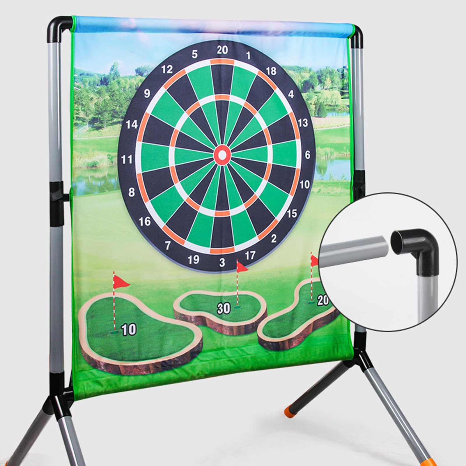 Gioco Di Avvicinamento Golf, Stuoia di Colpo Golf Gioco di Lancio, Accessori Sportivi con Palle, Tees E Putting Mat per, Feste E All'aperto