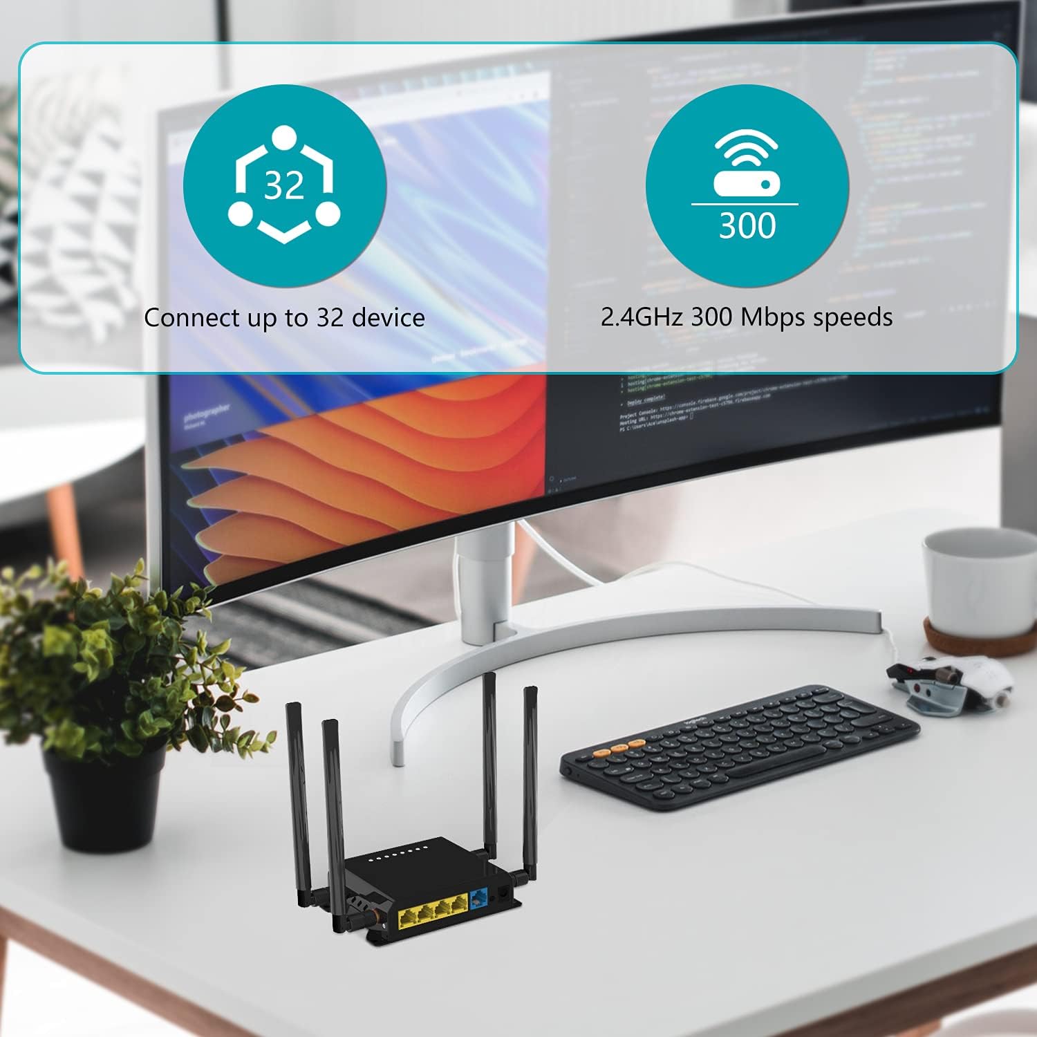 Buy Zbtlink Wireless Router(WE826-T2),300 Mbps WiFi Router with Mini ...