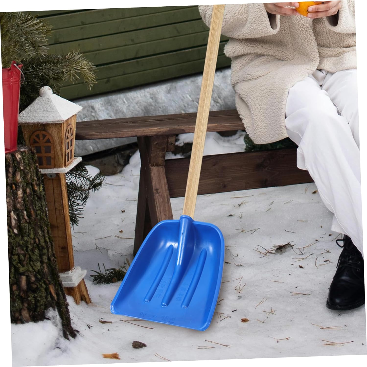 Nylon Plastic Scoop Shovel Head Ice Shovel Head Replacement for Snow Removal Driveway Cleaning Trash Cleaning