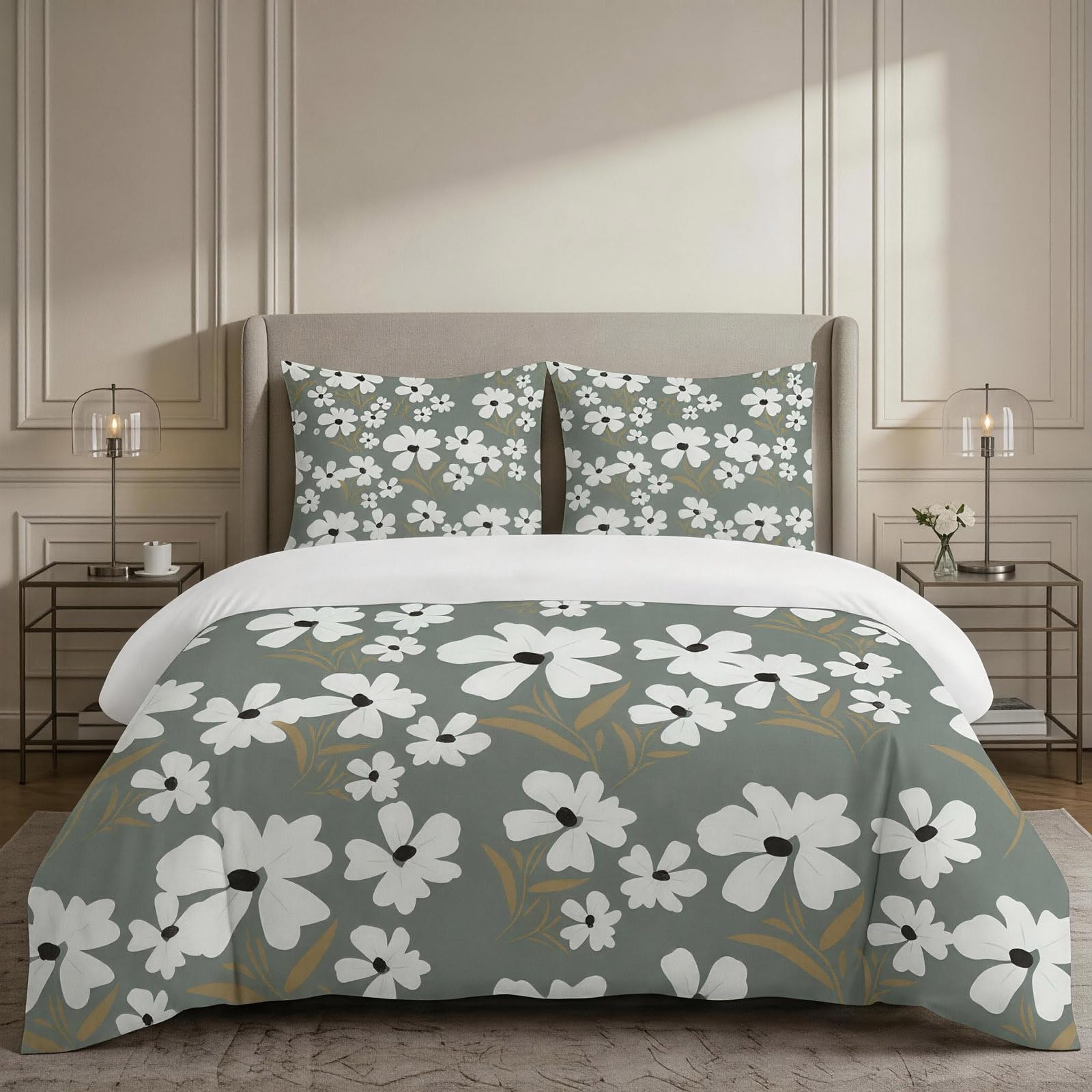 Housse de couette microfibre 135x200 hypoallergénique et douce