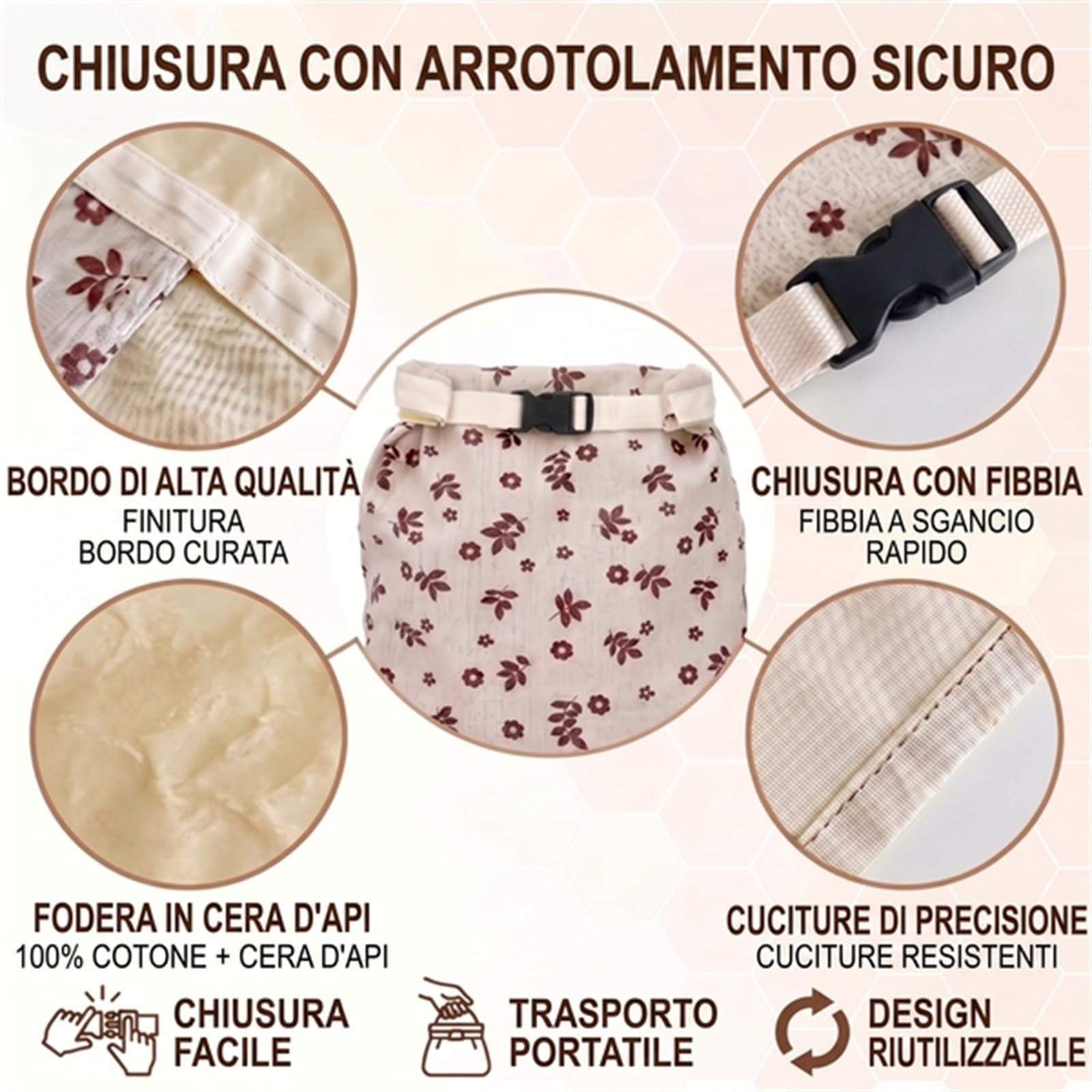 Casa di Rosa Sacchetti Pane Riutilizzabili