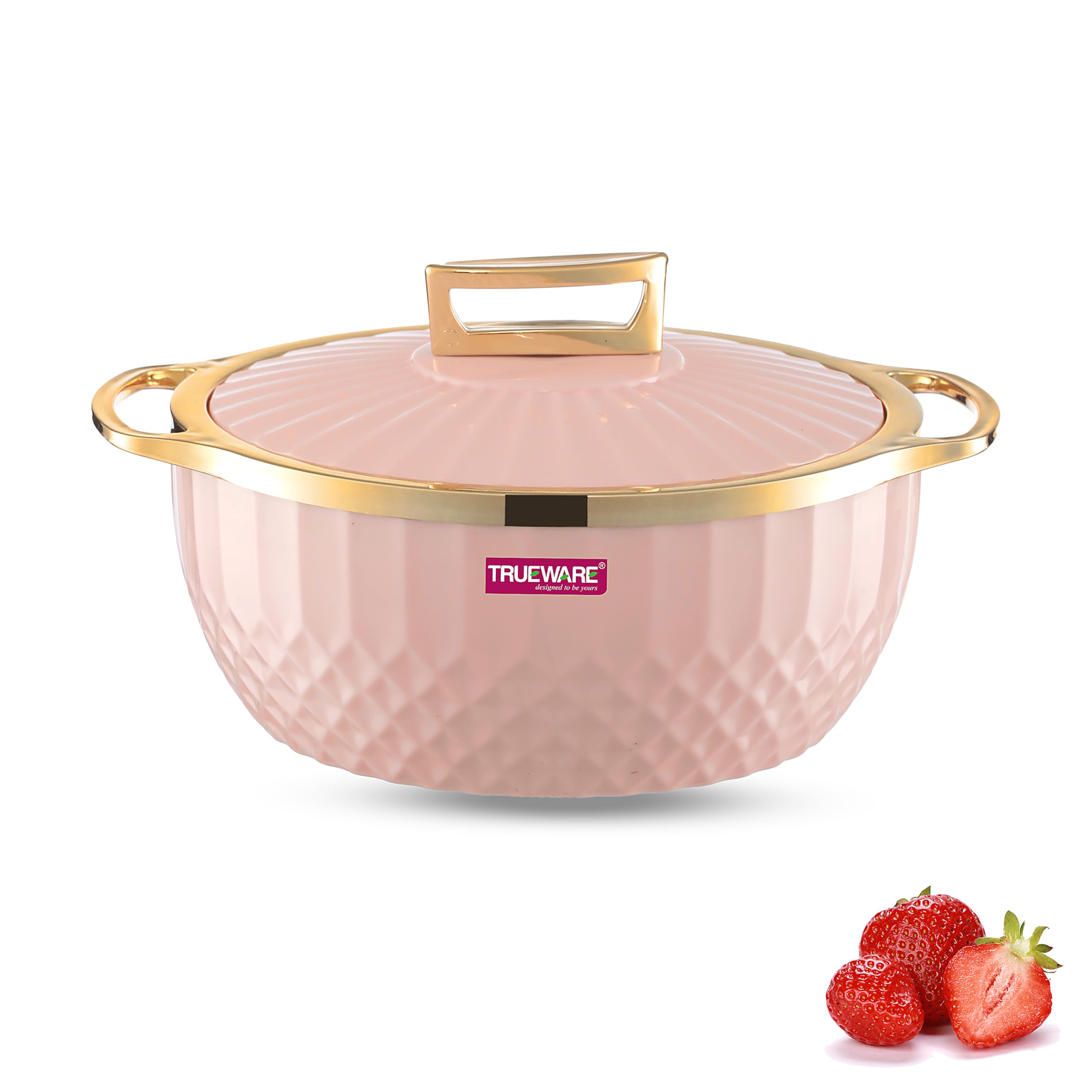Trueware Krystal Casserole Inner Steel Casserole, 1000 ml, Pink | PU Insulated | BPA Free | Odour Proof | Food Grade | Easy to Carry Ideal for Chapatti | Roti | Curd Maker Thermoware | Hot Pot (B0CHJLJ5WK) Amazon Price History, Amazon Price Tracker